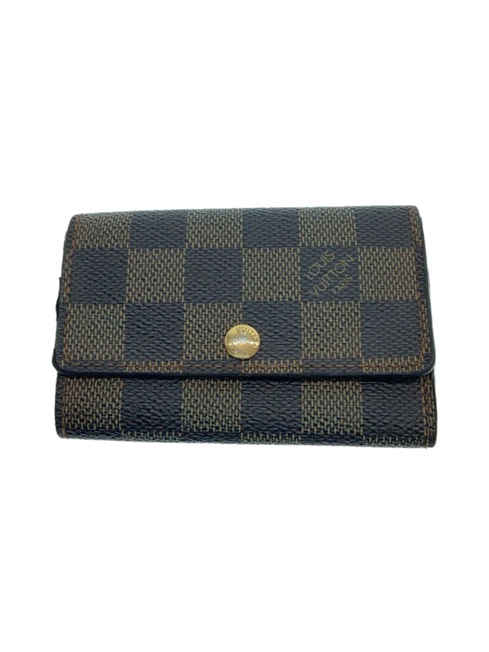 LOUIS VUITTON Multicles Ebene Brown Leather Brown